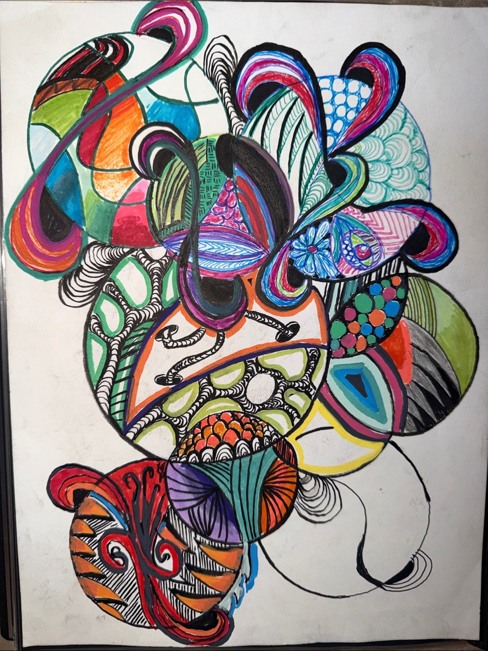 Abstract Multicolor Modern Wall Art Print - Vibrant Geometric Design original